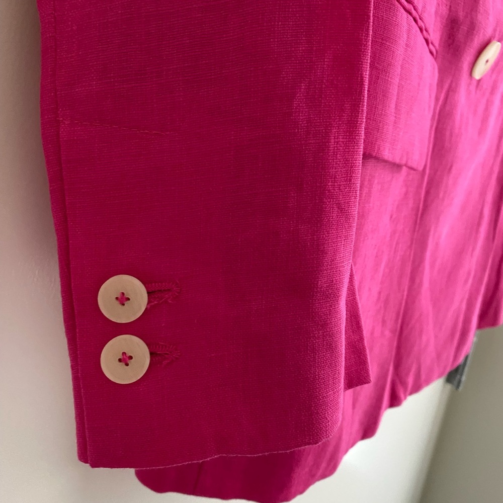 Mango Pink Linen Blazer - Picture 7 of 9